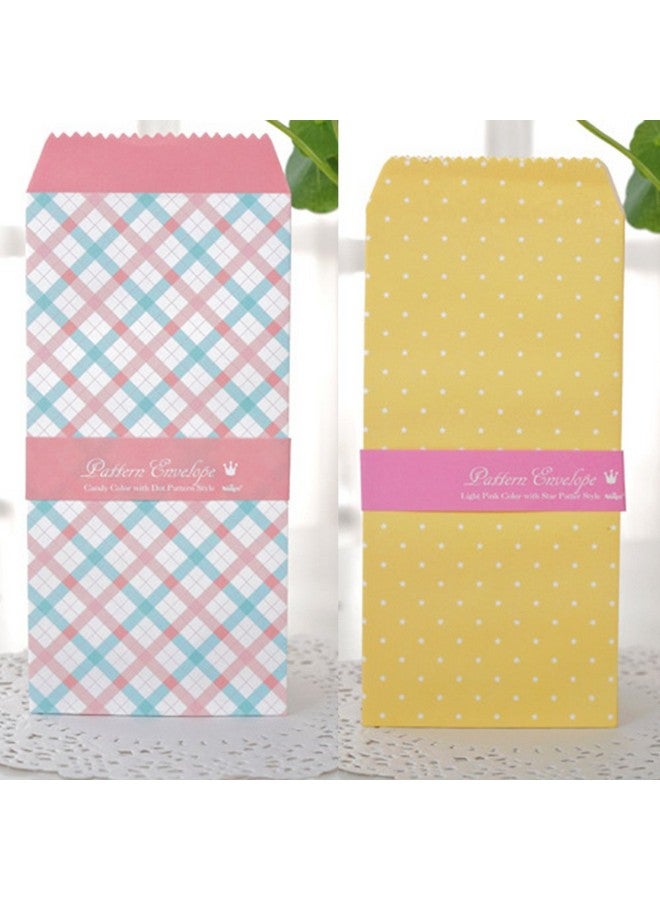 SCStyle 50 Pack Colored Envelopes 3.35 X 6.89 Inches 10 Unique Design Cute Coin Invitation Gift Card Postcard Colorful Envelopes  - Image 5