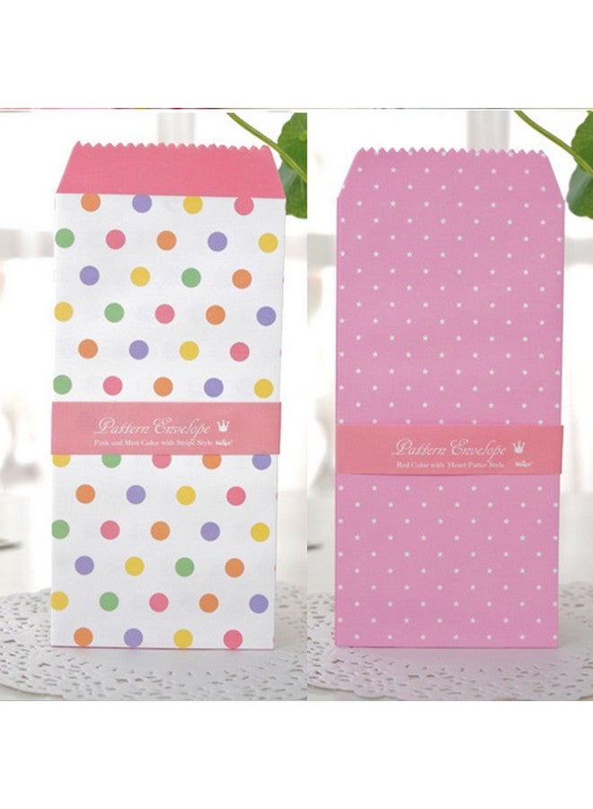 SCStyle 50 Pack Colored Envelopes 3.35 X 6.89 Inches 10 Unique Design Cute Coin Invitation Gift Card Postcard Colorful Envelopes  - Image 4