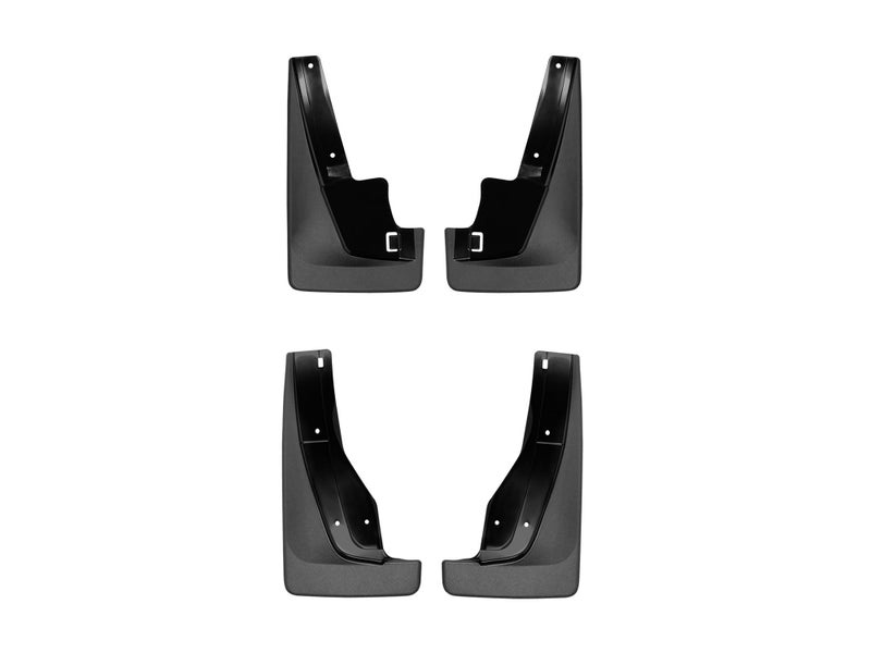 WeatherTech Custom No Drill Splash Guard MudFlaps for Dodge Durango - Front & Rear Set (110124-120124), Black - Image 1