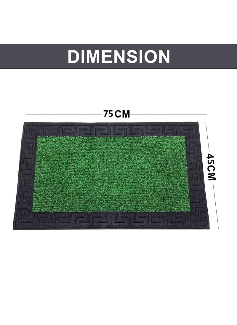 ORILEY - ORILEY Disinfectant Floor Mat Shoe Sole Sanitizing Disinfection Entrance Doormat Pad Feet Scraper Cl (45 cm x 75 cm, Green) - Image 1