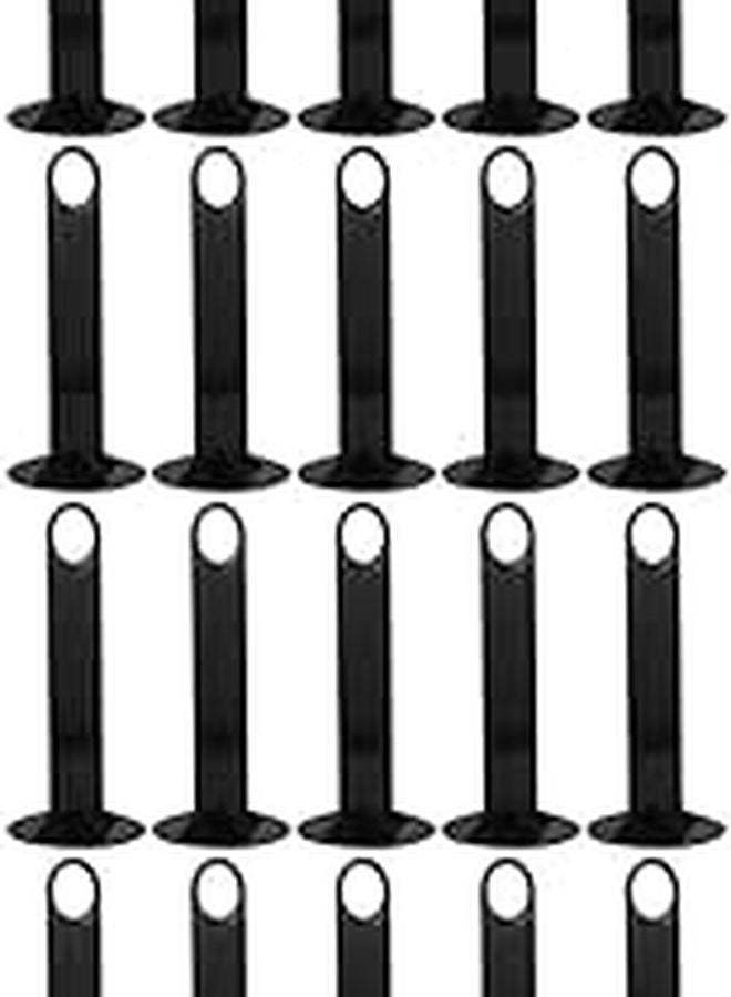 20 Pcs Black Soccer Cone Holder Stand Football Training Equipment Sturdy Plastic Marker Organizer - Image 1
