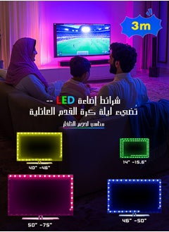 Litus LED Light Strip RGB with Remote Control, USB Powered,Waterproof, Ideal for TV Backlighting, Gaming Room, Bedroom, and Indoor Decor – Available in Lengths 2m, 3m, 5m, and 10m.  - Image 5