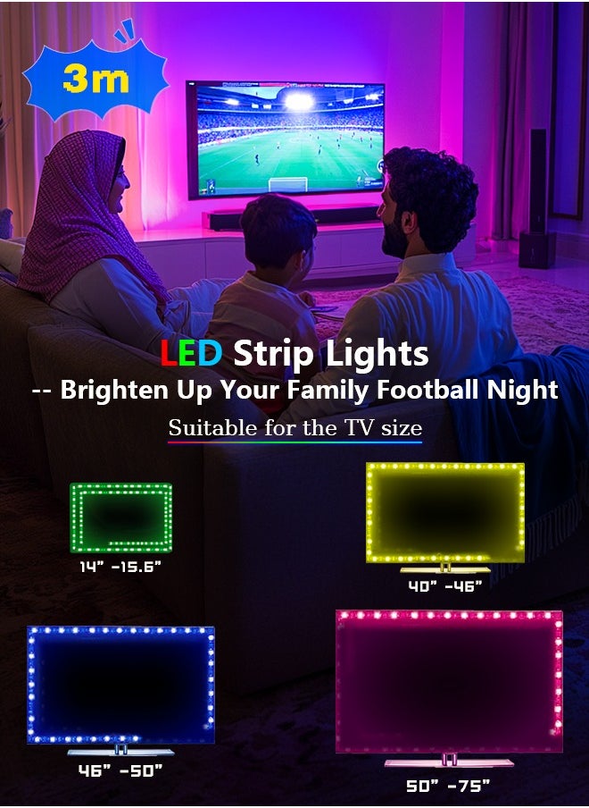 Litus - LED Light Strip RGB with Remote Control, USB Powered,Waterproof, Ideal for TV Backlighting, Gaming Room, Bedroom, and Indoor Decor – Available in Lengths 2m, 3m, 5m, and 10m. - Image 1