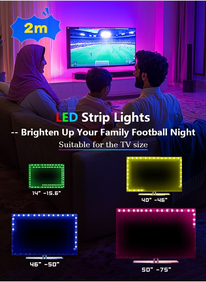 Litus - LED Light Strip RGB with Remote Control, USB Powered,Waterproof, Ideal for TV Backlighting, Gaming Room, Bedroom, and Indoor Decor – Available in Lengths 2m, 3m, 5m, and 10m. - Image 1