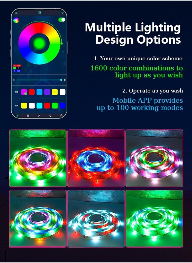 Litus - LED Light Strip RGB with Remote Control, USB Powered,Waterproof, Ideal for TV Backlighting, Gaming Room, Bedroom, and Indoor Decor – Available in Lengths 2m, 3m, 5m, and 10m. - Image 1