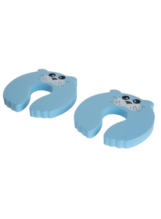 DumaSafe Child Safety U Shaped Blue Cat Finger Pinch Guard 2 Pcs - Image 3