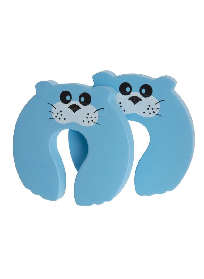 DumaSafe Child Safety U Shaped Blue Cat Finger Pinch Guard 2 Pcs - Image 2