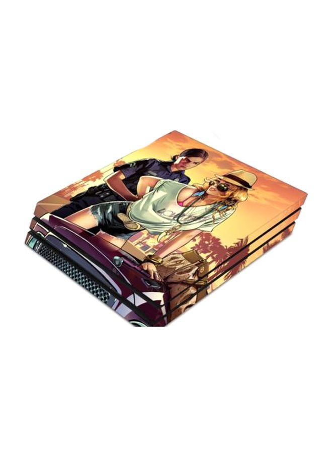 3-Piece Chartoon Themed Console With Controller Sticker Set For PS4 PRO - Image 3