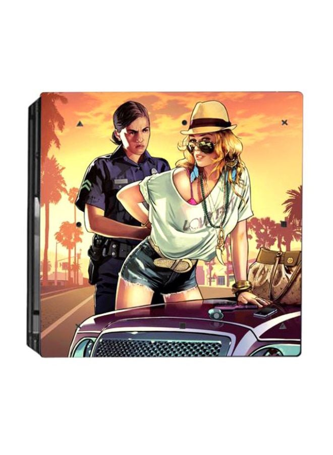 3-Piece Chartoon Themed Console With Controller Sticker Set For PS4 PRO - Image 2