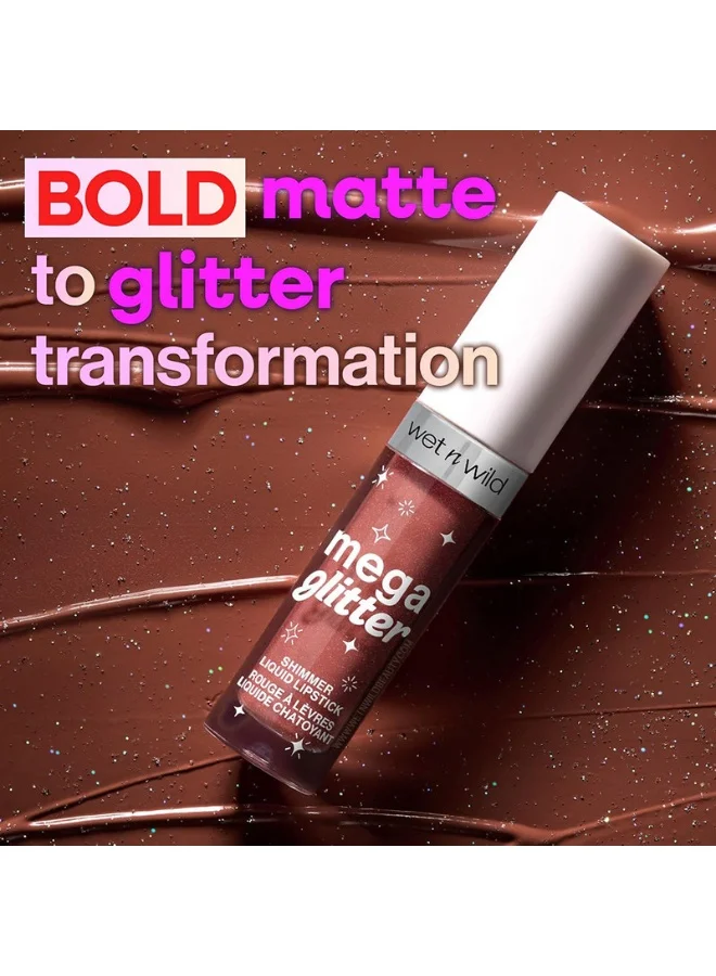 Wet N Wild Mega Glitter Shimmer Liquid Lipstick - Hear Me Out Hear Me Out