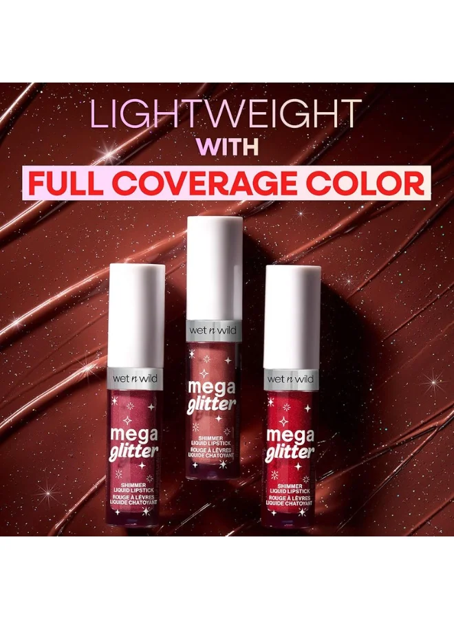 Wet N Wild Mega Glitter Shimmer Liquid Lipstick - Hear Me Out Hear Me Out