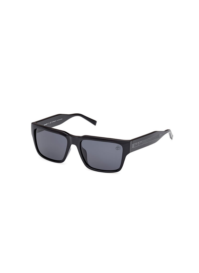 Timberland Men's Polarized Square Sunglasses - TB9336-H01D56 - Lens Size: 56 Mm  - Image 1