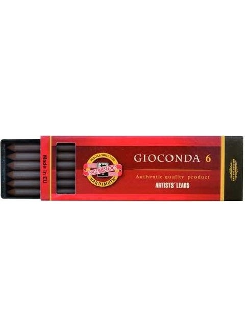 Koh-I Noor 5.6 mm Portmin Tip Dark Brown Sepia Box of 6
