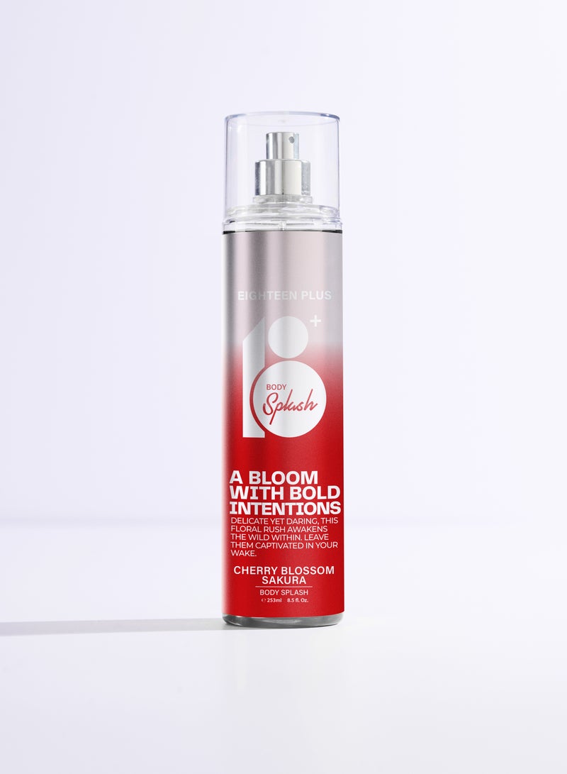 Eighteen Plus 18+ Body splash 253 ml CHERRY BLOSSOM SAKURA