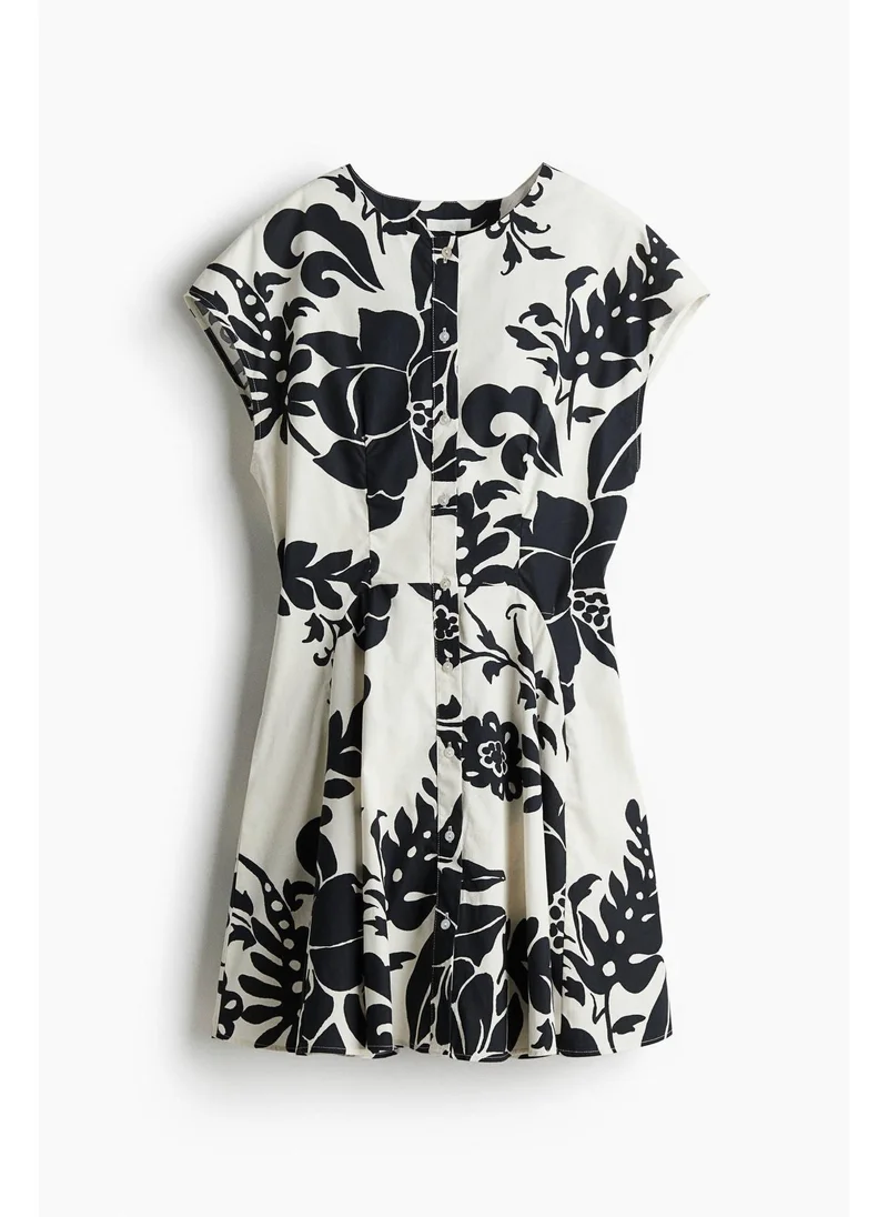 H&M Button-front cotton dress