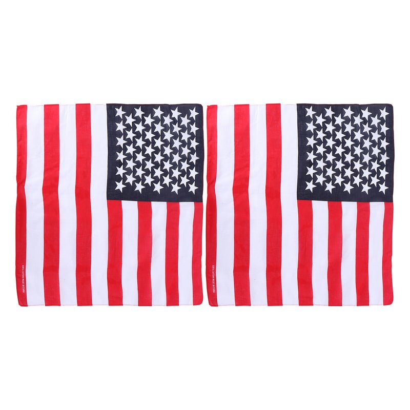 4 pcs Flag Print Small Bandanas Diy Headband Neck Scarf Hair Tie Fashionable Patriotic Scarf For Travel Outdoor Sports And Styling - Image 4