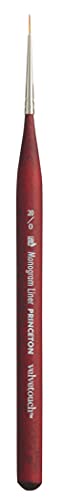 Princeton Velvetouch, Series 3950, Paint Brush for Acrylic, Oil and Watercolor, Mini- Monogram Liner, 20/0 - Image 1
