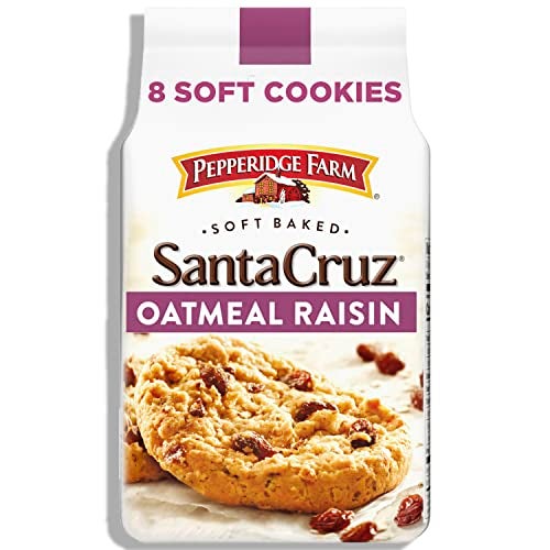 Pepperidge Farm Santa Cruz Soft Baked Oatmeal Raisin Cookies, 8.6 oz. Bag - Image 1