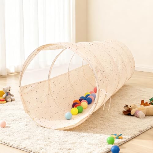 LimitlessFunN Crawling Kids Play Tunnel Pop Up Collapsible Mesh Tunnel for Children Baby Toddlers Boys Girls Mobility Indoor Toys - Image 1