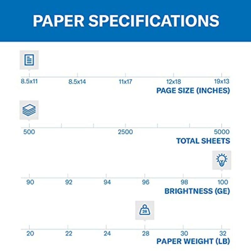 Hammermill Printer Paper, Premium Color 28 lb Copy Paper, 8.5 x 11-1 Ream (500 Sheets) - 100 Bright, Made in the USA, 102467R - Image 2