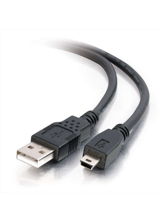 C2G Legrand - C2G Mini USB 2.0 Cable, USB A to B Cable, Black Data Transfer Cable, 1 Meter (3.28 Feet) C2G USB Cable, 1 Count, C2G 27329 - Image 1