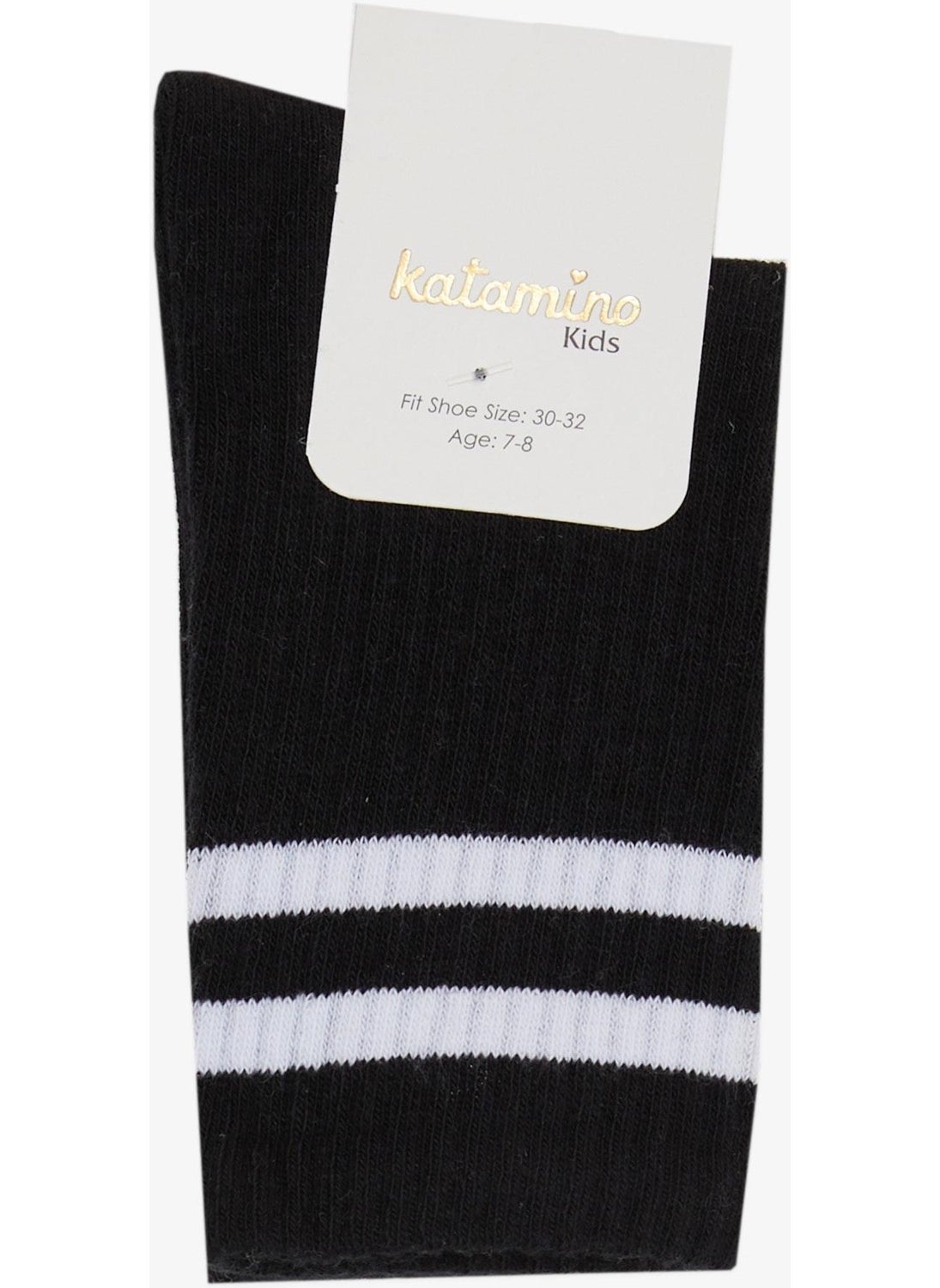 Katamino Boy Socks Striped 5-14 Years, Black  - Image 3