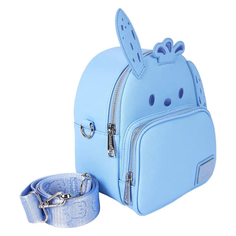 Loungefly x Funko POP! Sanrio Hello Kitty and Friends Pochacco Monochrome Cosplay Convertible Mini Backpack (17.15 x 10.16 x 20.96 cm) - Image 4