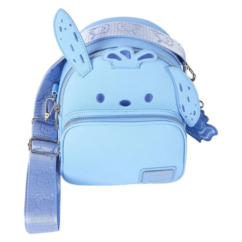Loungefly x Funko POP! Sanrio Hello Kitty and Friends Pochacco Monochrome Cosplay Convertible Mini Backpack (17.15 x 10.16 x 20.96 cm) - Image 3
