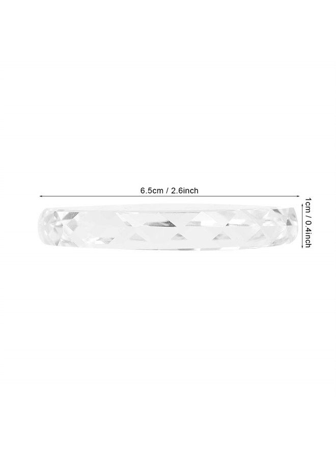 Sonew Nail Art Palette Makeup Palette Glass Nail Art Palette Nail Art Display Cosmetic Mixing Tools Nail Art Painting Color Toning Glass DIY Tool Drawing Color Dish Glue Holder(Round glass sheet 02) - Image 3