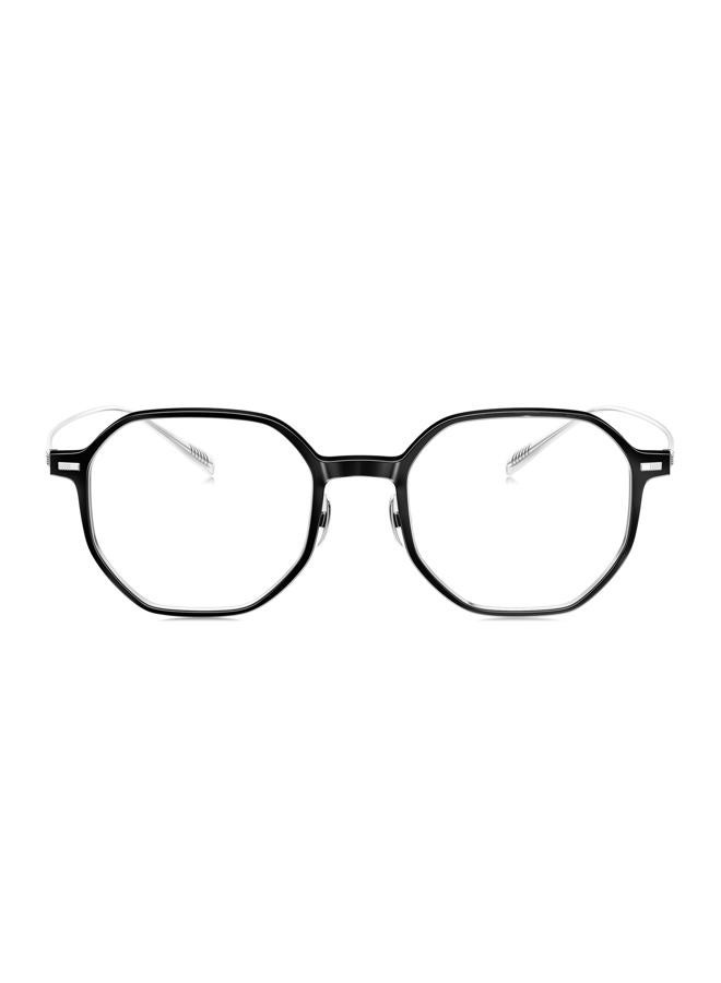 BOLON Titanium Polygon Prescription Eyeglass Frame for Men Women BH6006 Frisco, Exclusive Eyewear Brand of EssilorLuxottica, Gloss Black/Demo Lens, 49mm - Image 2