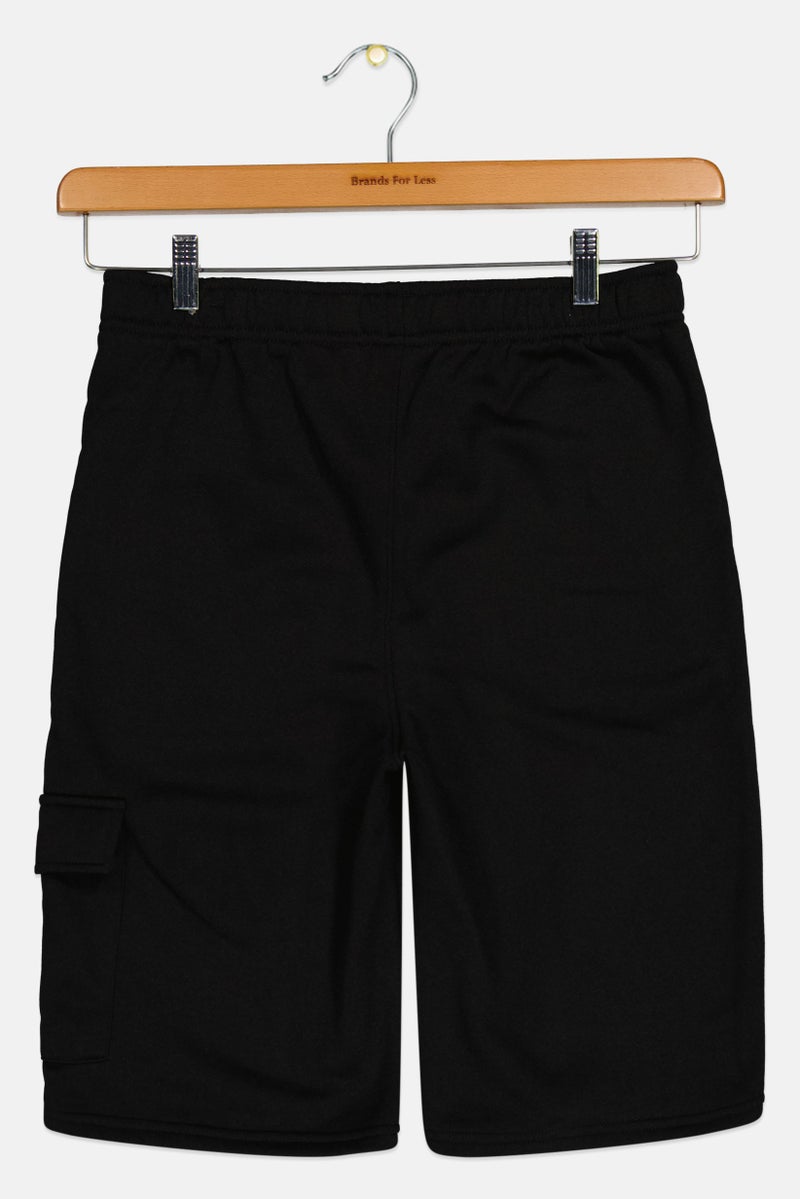 PUMA Kids Boy Sportswear Fit Outdoor Shorts, Black - Image 3