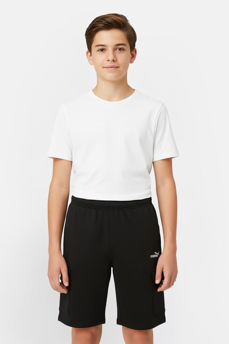 PUMA Kids Boy Sportswear Fit Outdoor Shorts, Black - Image 1