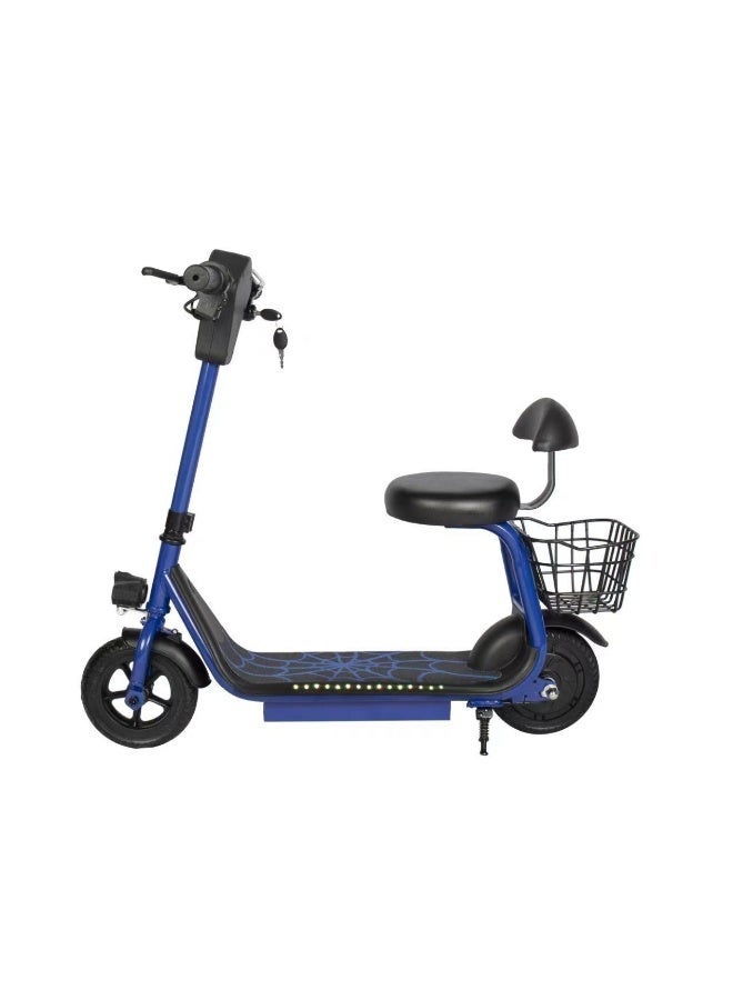 Winner Sky Mini Harley Pro Kids Electric Scooter with Seat, LED Lights, 36V 250W Motor & 13Ah Battery – Blue - Image 1