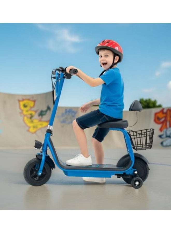 Winner Sky Mini Harley Pro Kids Electric Scooter with Seat, LED Lights, 36V 250W Motor & 13Ah Battery – Blue - Image 5