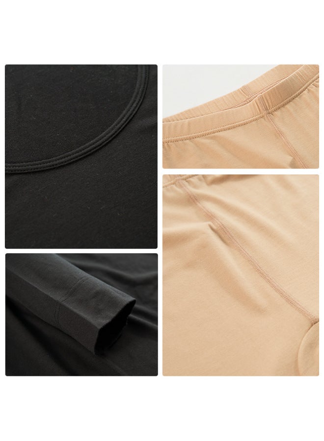 Acrylic Ultra-thin Heating Underwear For Men And Women, Autumn Underwear, Low Collared Bottoming Shirt, Modal Warm - Image 2