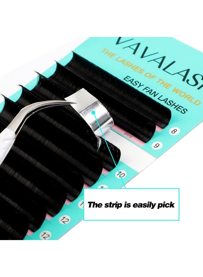 VAVALASH Eyelash Extension Supplies DD Curl 005 Rapid Volume Lash Extensions Easy Fan 3D 4D 5D 6D 7D 10D Automatic Blooming Flower Lashes Self Fanning Lashes Russian Volume Individual Lashes （DD00517mm） - Image 3