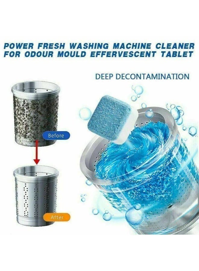 Washing Machine Cleaner Tablets (12 Pcs) - Deep Cleaning Descaler for Front & Top Load Washers | Removes Limescale, Grime & Odors | Protects Drum & Pump from Rust. - Image 2