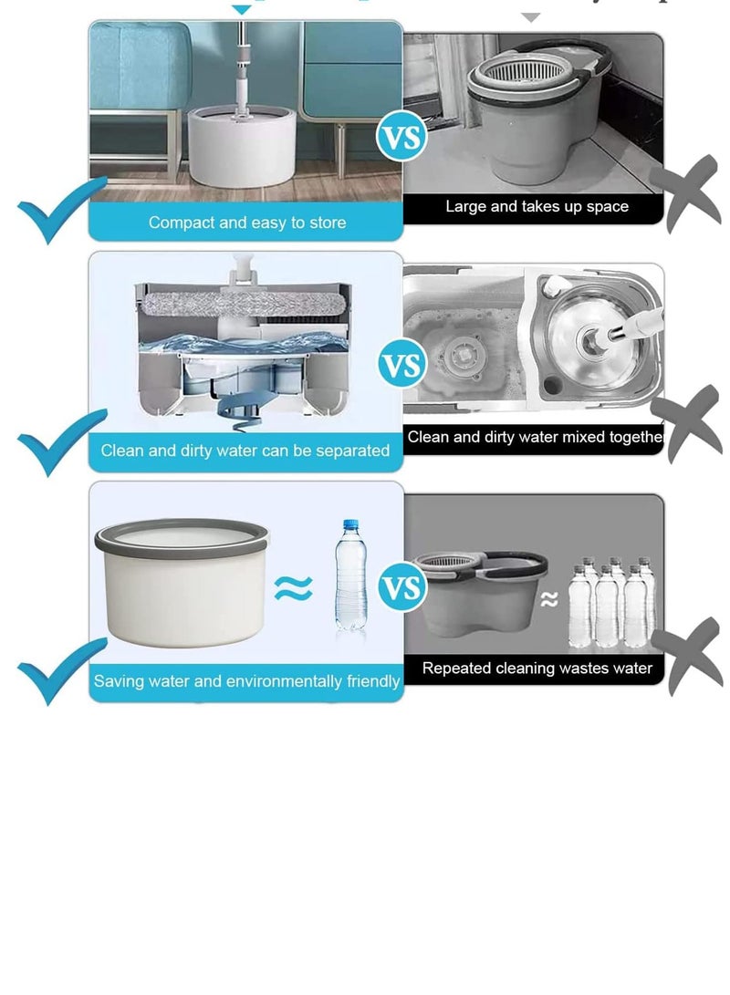 بونكا مجموعة دلو ممسحة دوارة 360 درجة من بونكا - Image 4