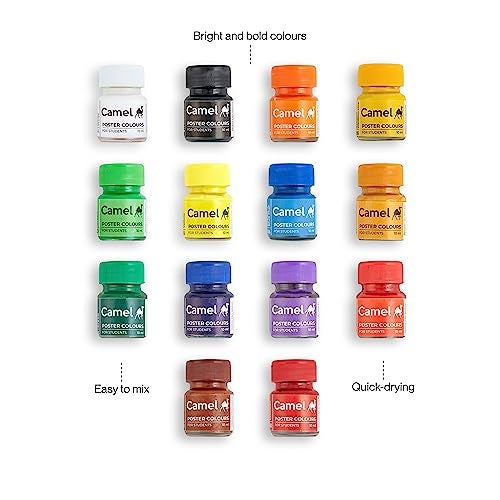Camel Camlin Kokuyo Student Poster Color - 10ml Each, 14 Shades - Image 5