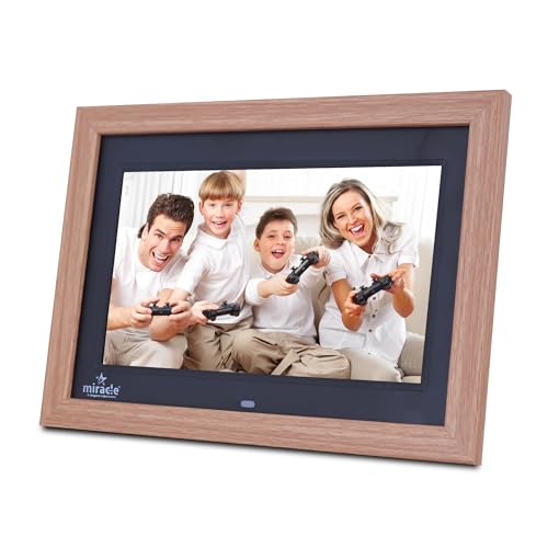 miracle digital 10 Inch Digital Picture Frame,HD IPS Digital Photo Frames,Wall Mounted Electronic Slideshow,Using USB or SD to Play Photos/Videos/Music - Image 4
