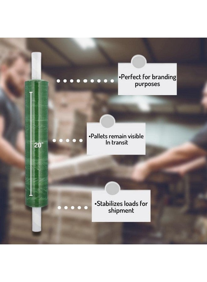 باكيدجينج سابلايز باي ميل 20 × 1000 × 80 مقياس أخضر ممتد أساسي، شريط بلاستيكي قابل للتمدد، 1 لفة - Image 3