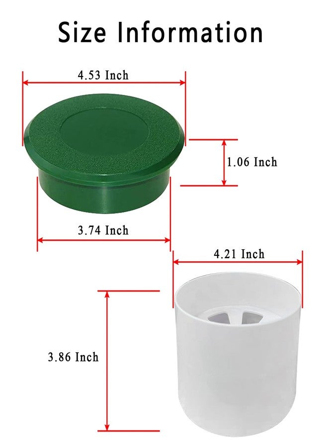 FVVWVV 2 Sets Golf Hole Cup with Cups Cover, Golf Accessories for Backyard Practice Putting Green, Enhanced Home Golfing Experience (2 Sets) - Image 5