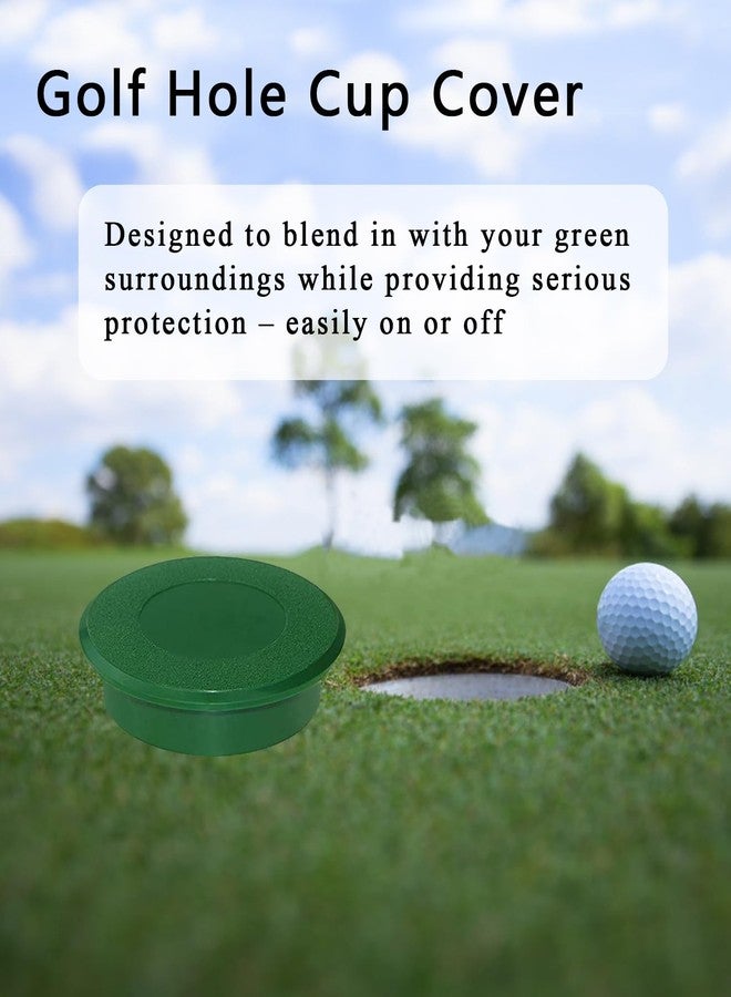 FVVWVV 2 Sets Golf Hole Cup with Cups Cover, Golf Accessories for Backyard Practice Putting Green, Enhanced Home Golfing Experience (2 Sets) - Image 3