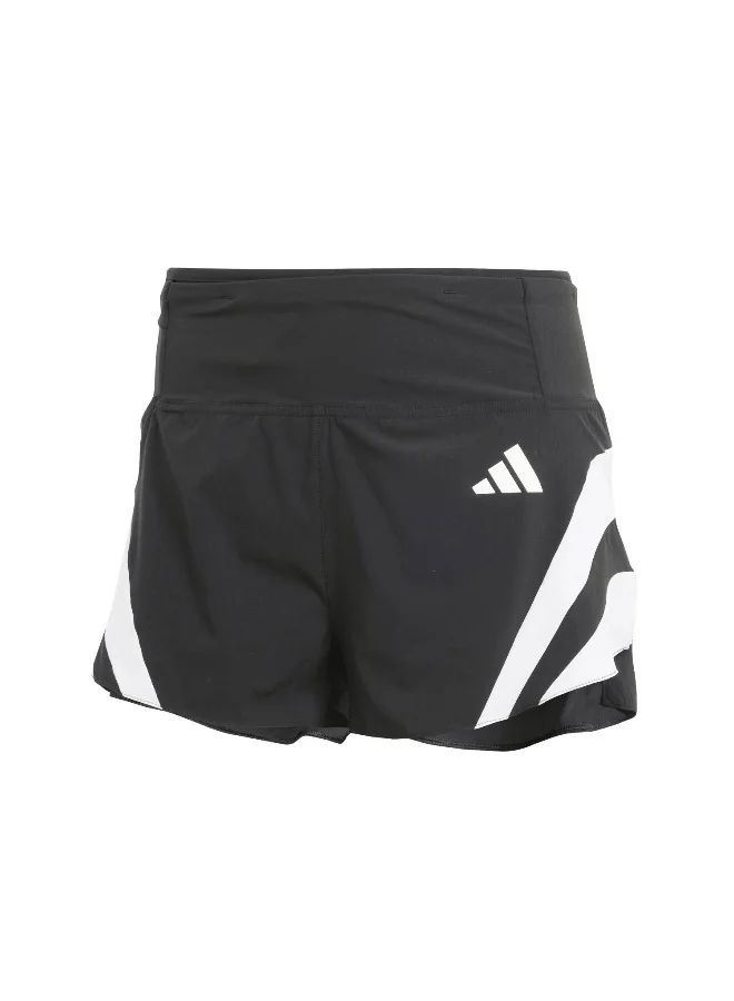 adidas Adidas Adizero A Sht W Black Shorts (1/4) Shorts For Women