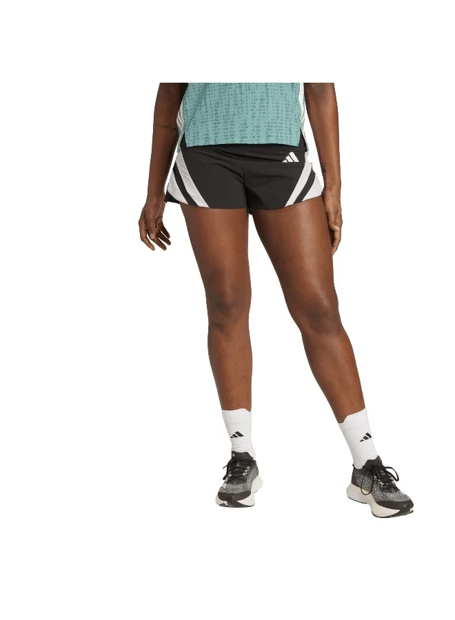 adidas Adidas Adizero A Sht W Black Shorts (1/4) Shorts For Women