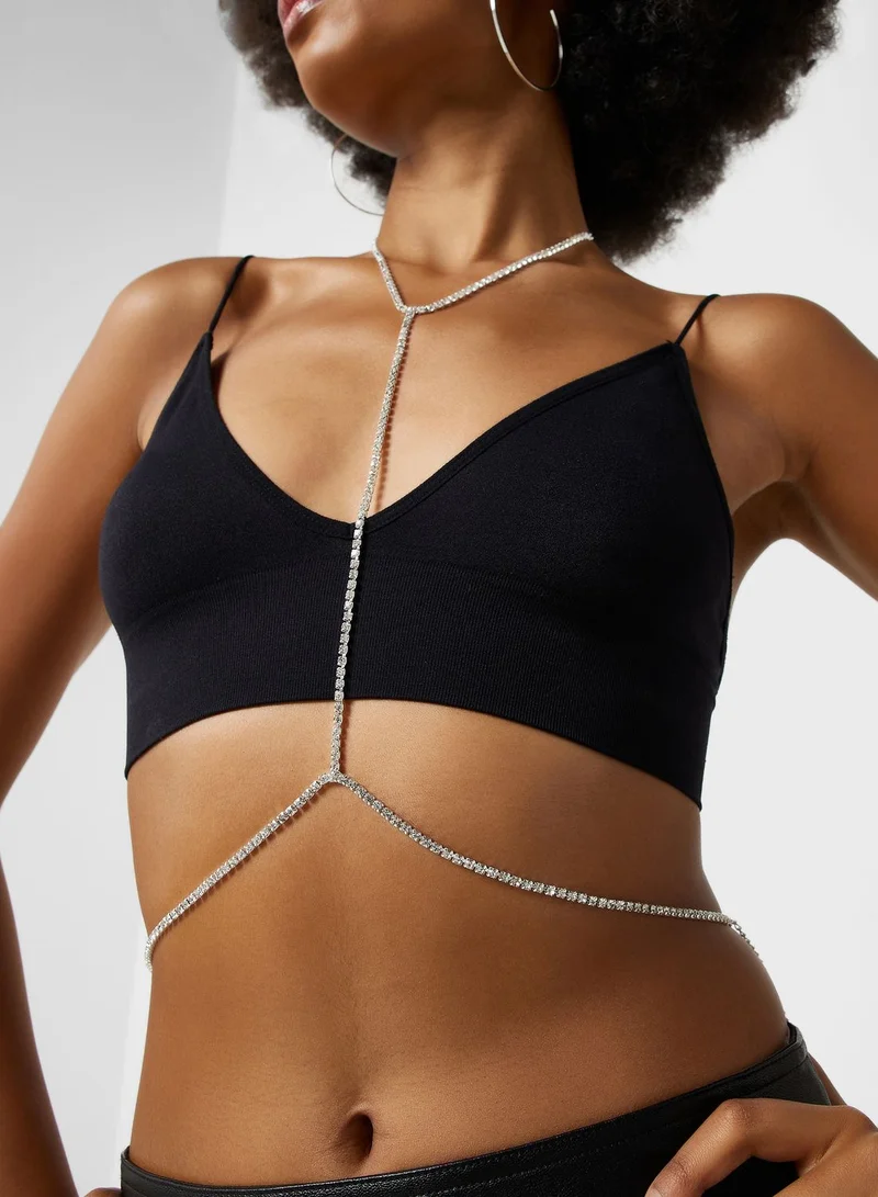 Ginger Diamante Body Chain