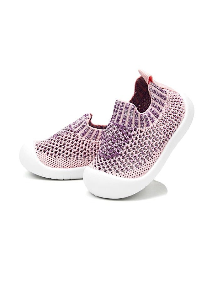 OAISNIT Baby Boy Girl Shoes Breathable Mesh Sneakers Lightweight Non-Slip Toddler Walking Shoes Infant First Walkers 6-24 Months(18-24 Months, 2-Pink), 2-pink, 18-24 Months - Image 1