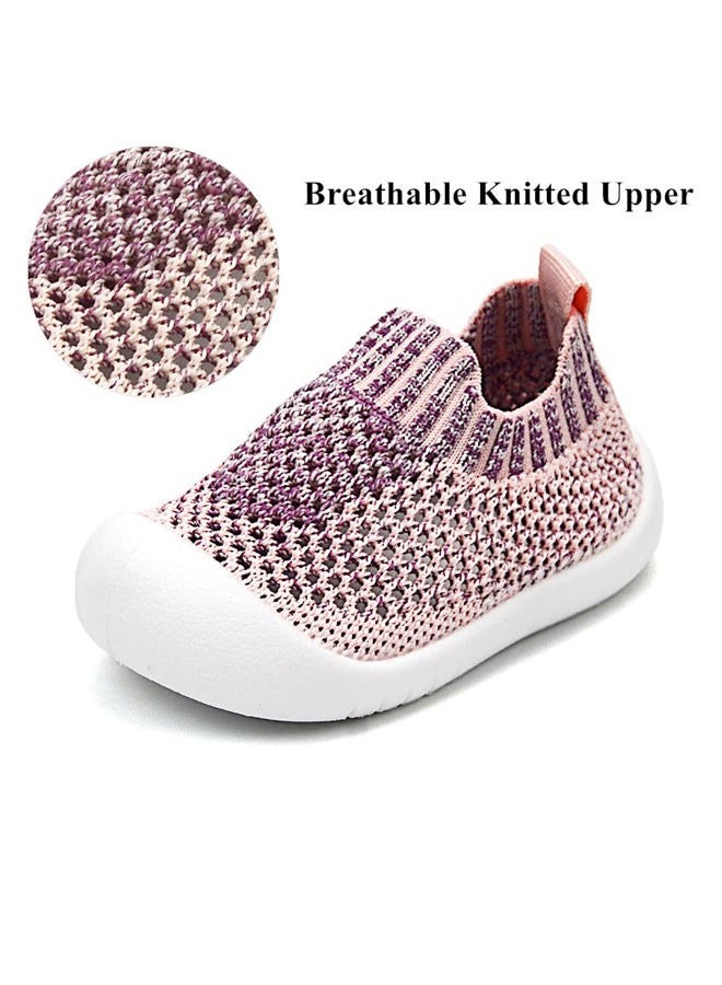 OAISNIT Baby Boy Girl Shoes Breathable Mesh Sneakers Lightweight Non-Slip Toddler Walking Shoes Infant First Walkers 6-24 Months(18-24 Months, 2-Pink), 2-pink, 18-24 Months - Image 4