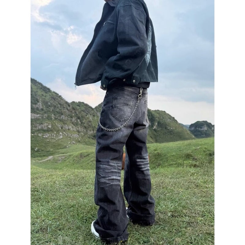 Unisex Classic Denim Jeans Loose Fit Daily Outdoor Wear - Image 4