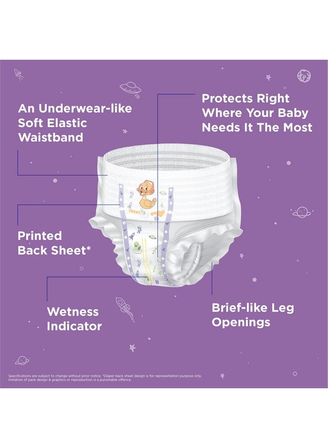 Snuggy Baby Diaper Pants Medium 54 Count (Pack of 1), 6-11 kgs, Rapid Absorption, Anti - Bacterial - Image 2